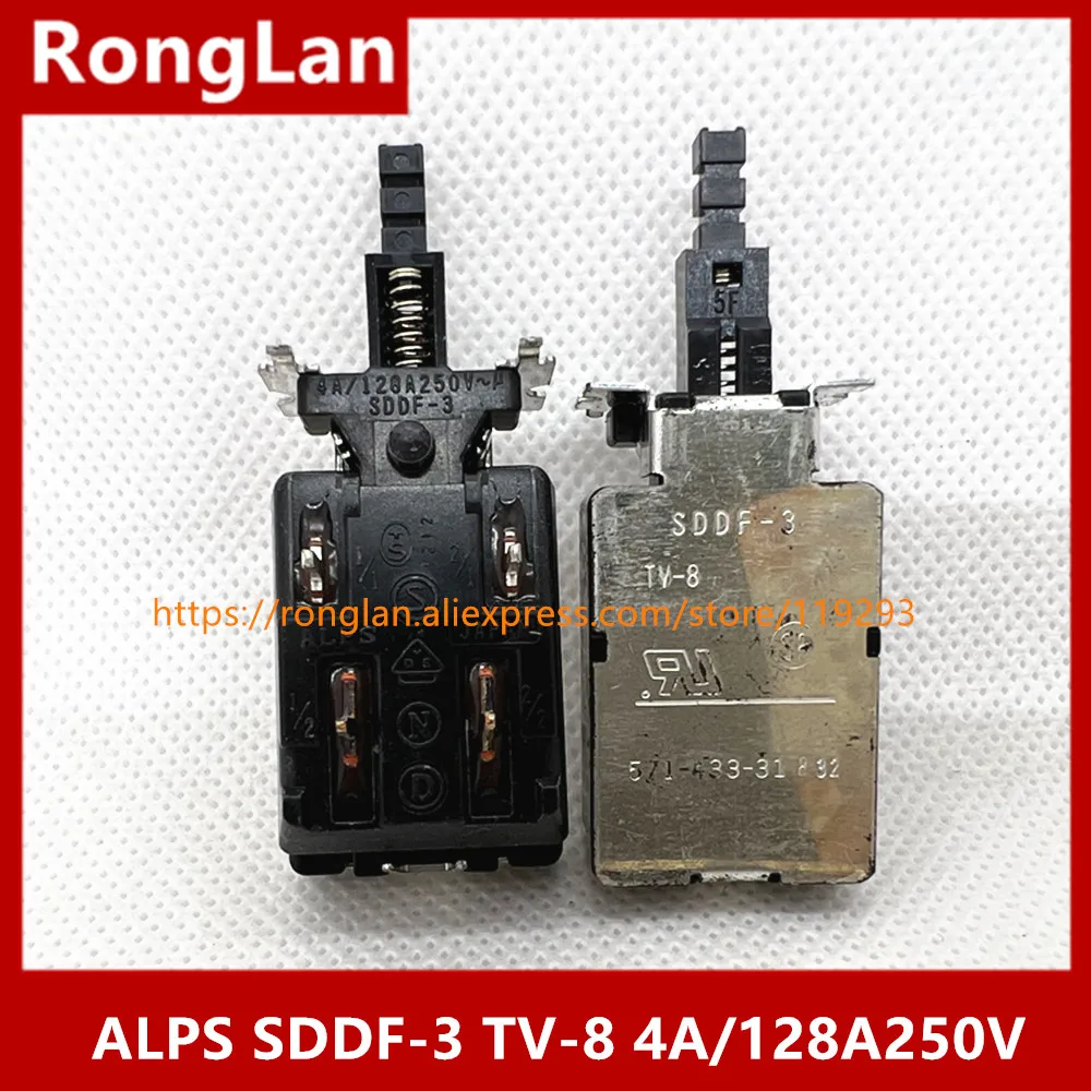 

[SA]Japanese ALPS power switch SDDF-3 TV-8 4A/128A250V,--10PCS/LOT