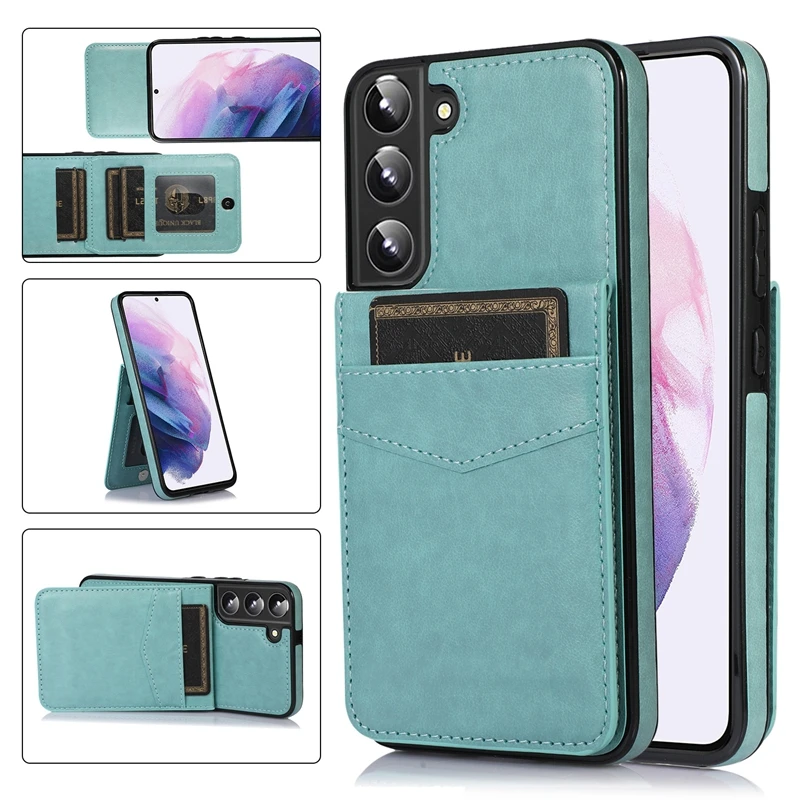 10pcs Leather Case for Samsung Galaxy A71 A51 A12 A52 S22 S21 S20 S10 Plus Ultra FE Wallet Cover with Cards Holder Phone Cases