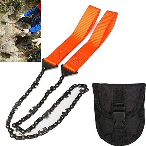 

Chain Saw Hand ChainSaw Emergency Chic Camping Pocket Gear Pouch
