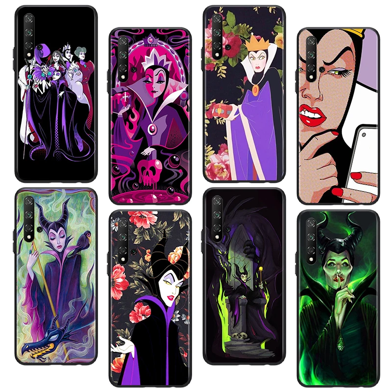 

Disney villain witch Phone Case For Huawei Honor 10 10X 10i 20S V20 20 30 30i 30S X30 50 60 X8 70 SE Lite Pro Plus Black Soft