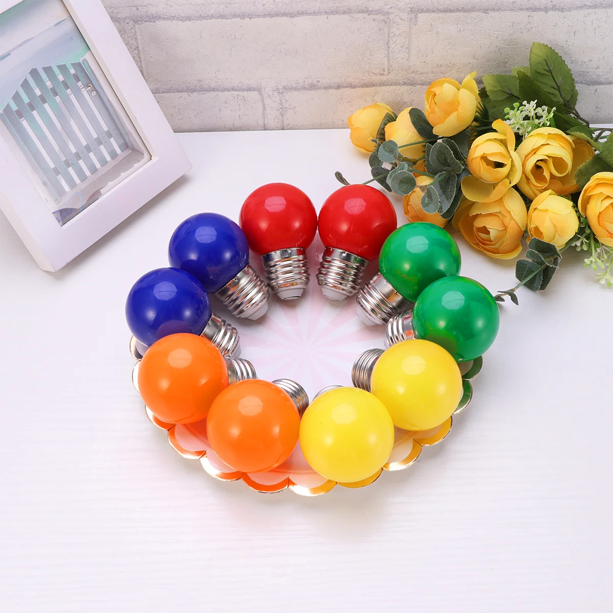 

10pcs Bulb Lamp Colored Bulb Lamp Bulb for Christmas Mother's Day