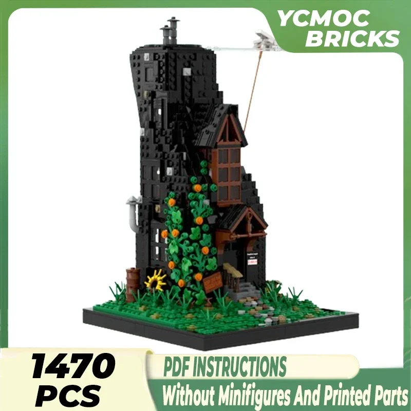 Волшебная школьная модель Moc строительные кирпичи дом на альпиниту технология