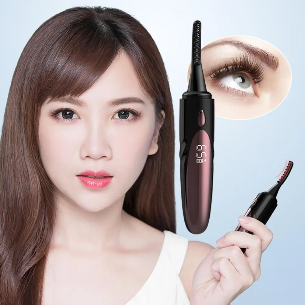 

Eyelash Curler Anti-Scalding Electric Lash Curler Comb Teeth USB Rechargeable Natural Curling Electric Eyelash Curler Makeup