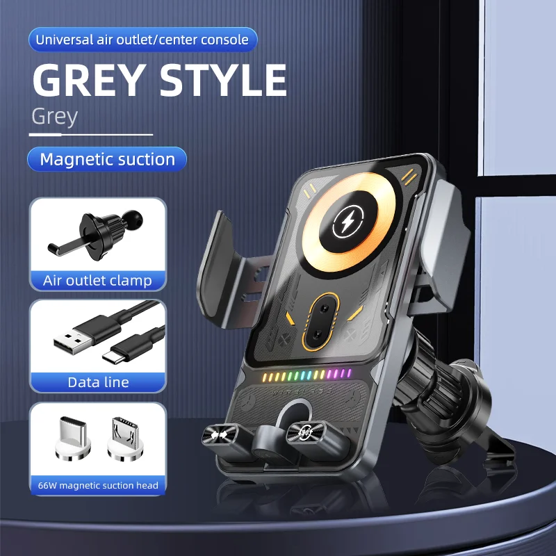 

HONGYUE SD19 15 Вт автомобильное беспроводное зарядное устройство инфракрасный автоматический зажим для быстрой зарядки крепление подставка вентиляционное отверстие держатель для телефона аксессуары