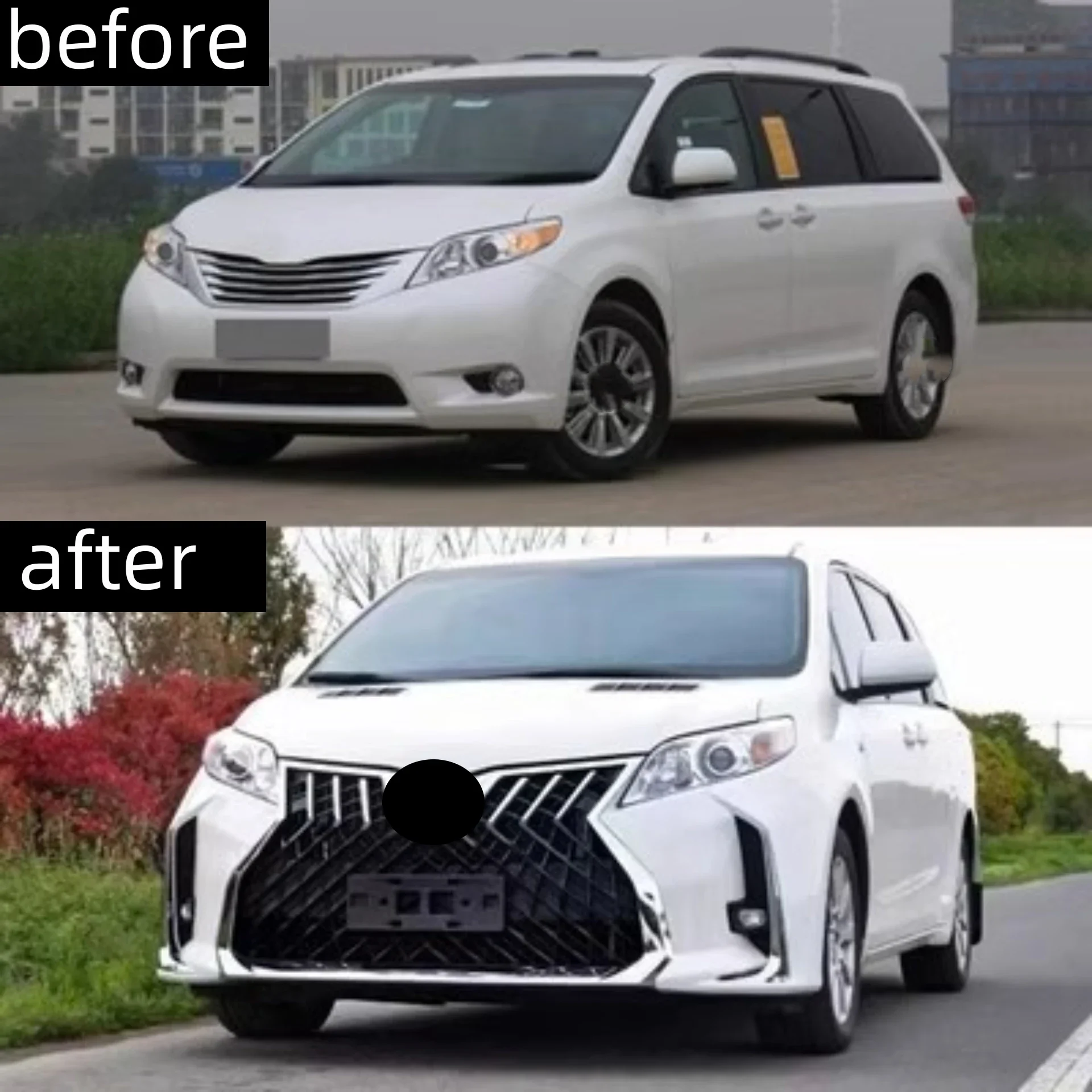 Передний задний бампер в сборе капот двигателя для Toyota Sienna 2011-2020 новый стиль