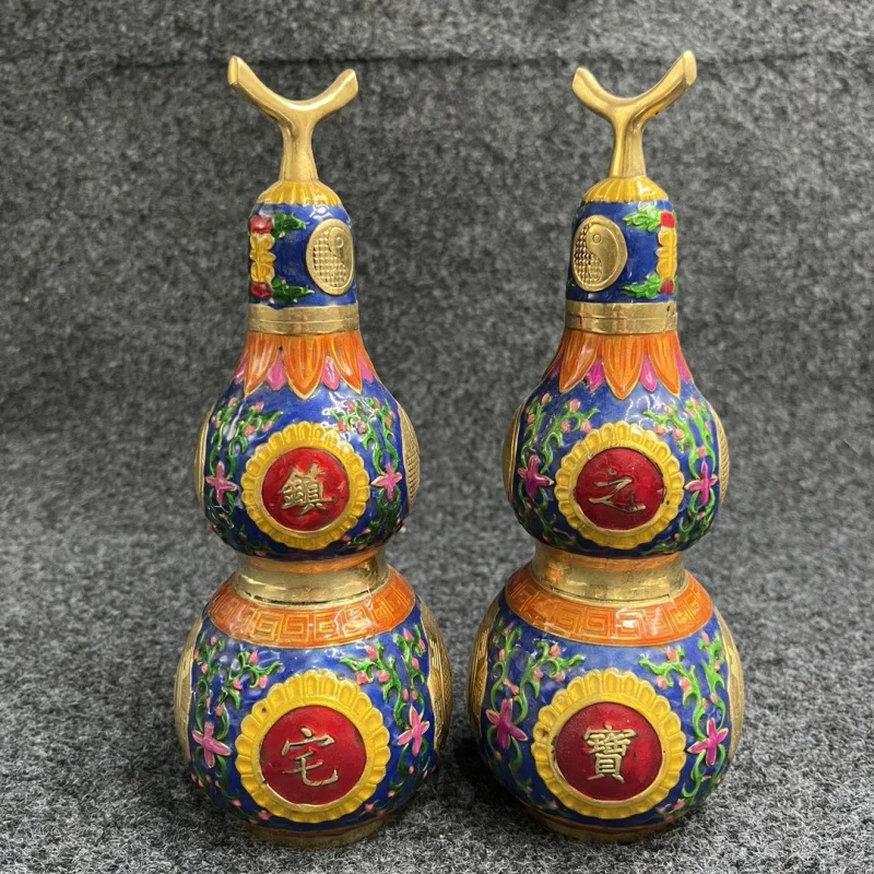 Оптовая продажа антикварные перегородчатые тыквы украшения эмаль антикварная