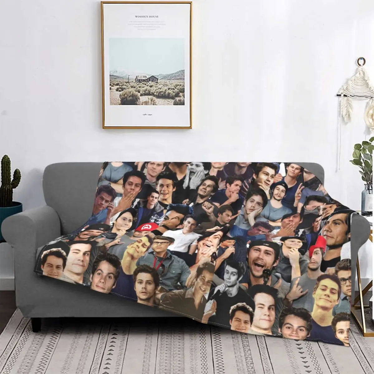 

Одеяло с коллажем Дилана о'брайена, теплое покрывало с волком для подростков, плюшевое мягкое покрывало, Флисовое одеяло, постельное белье, ...