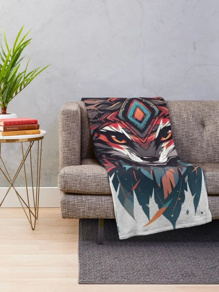 Декоративное одеяло с индейской культурой и наследиями Фланелевые