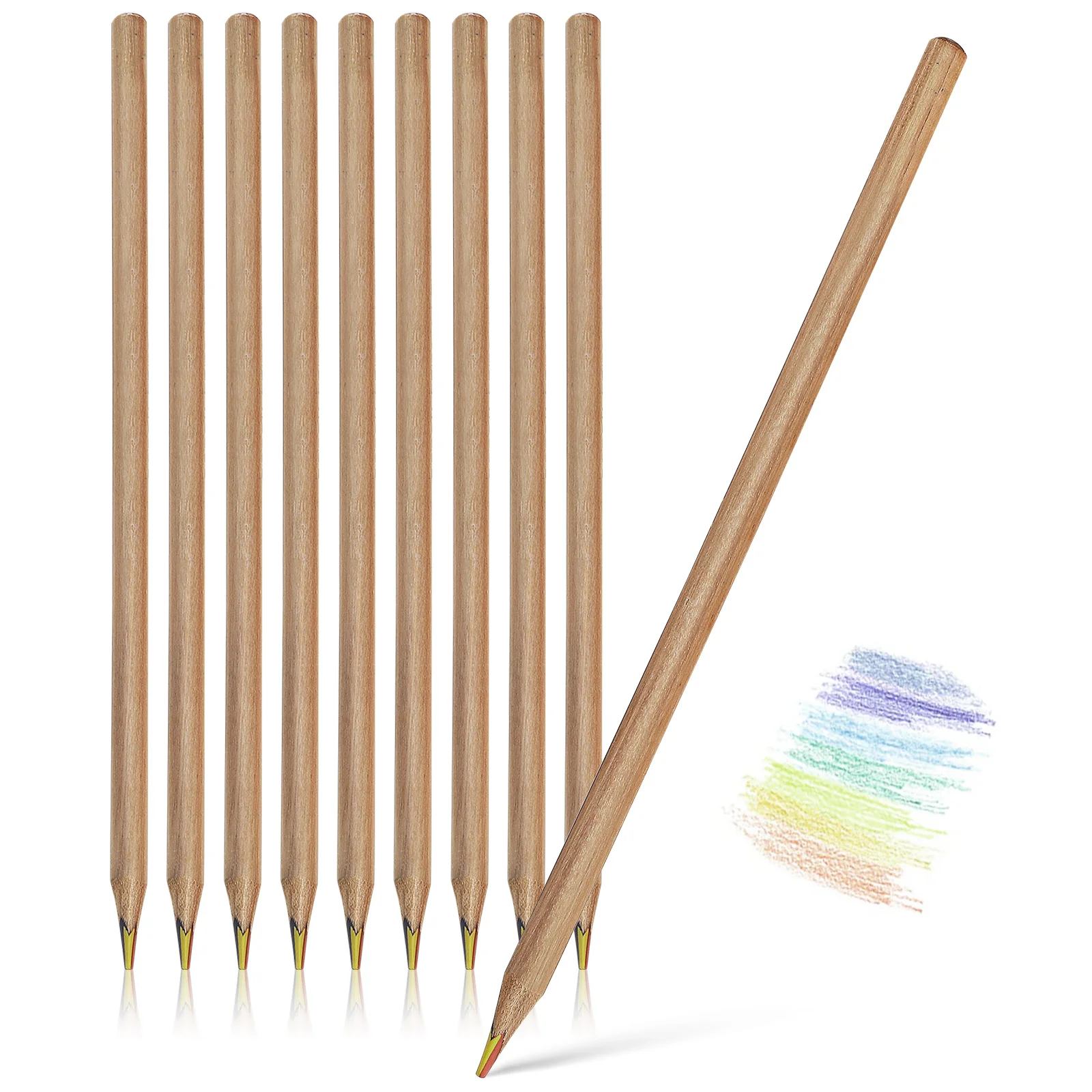 

10 Pcs Rainbow Pencils Drawing Sketching Pencils Supplies for Kids Students