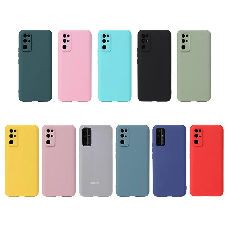 

Matte silicone phone case For Huawei P30 P40 P20 Lite P10 Mate 20 Mate 30 Mate 10 Lite Pro Candy Color