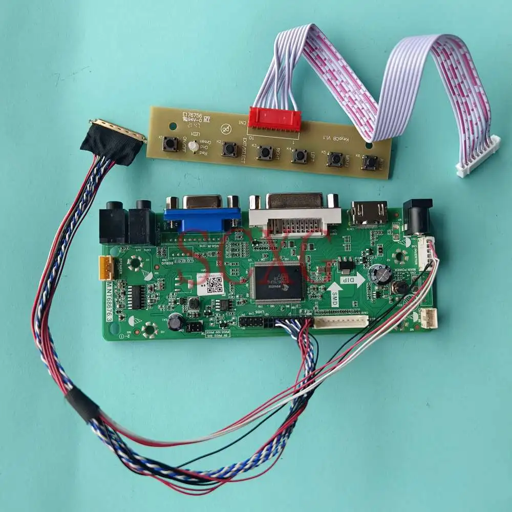 

DIY Kit Fit B156XTN02.2 60Hz Laptops VGA DVI HDMI-Compatible LVDS 40 Pins 1366*768 15.6" LED LCD Matrix Controller Board