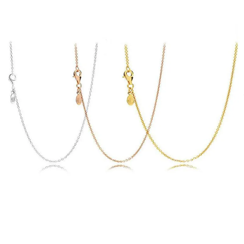 

Hot Selling Women's Jewelry 925 Sterling Silver Basic Necklace for Original Pandora Charms DIY Designer Handmade Beaded Bracelet