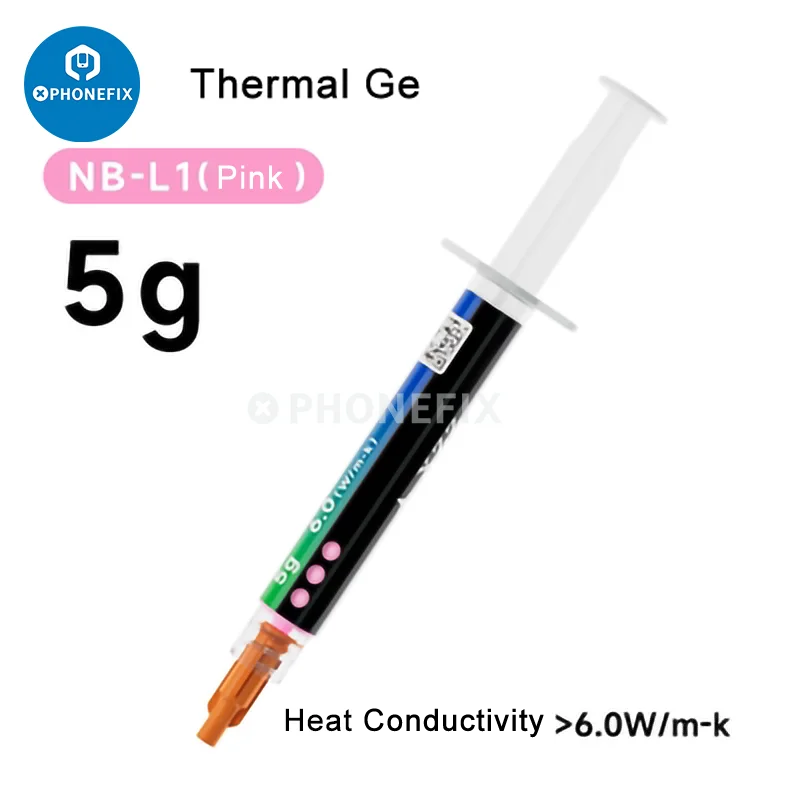 

XZZ NB-L1 6.0W/mk Thermal Conductive Grease Silicone Thermal Paste 5g Heatsink Compound for PC/CPU/GPU/LED/VGA Cooling Cooler