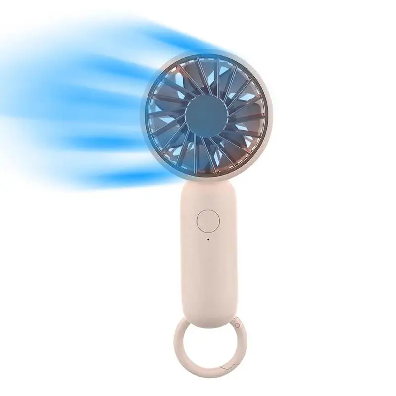 

Mini Fan Portable Fan With Carabiner 3 Speeds Lightweight Makeup USB Rechargeable Fan For Stylish Girls Women Men Indoor Outdoor