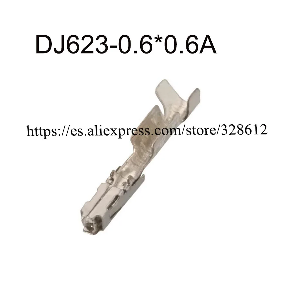 

1000PCS DJ623-0.6*0.6A auto Harnes terminal Automotive connector brass female terminal tin-plate Wire harnes Soft Jacket