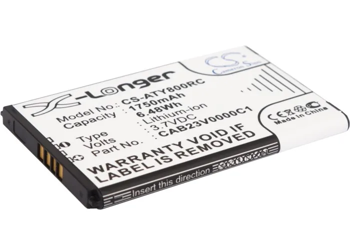 

CS 1750mAh/6.48Wh battery for Alcatel One Touch Link Y580,Link Y800,Link Y800Z,Y580,One Touch Y580D,Touch Y800