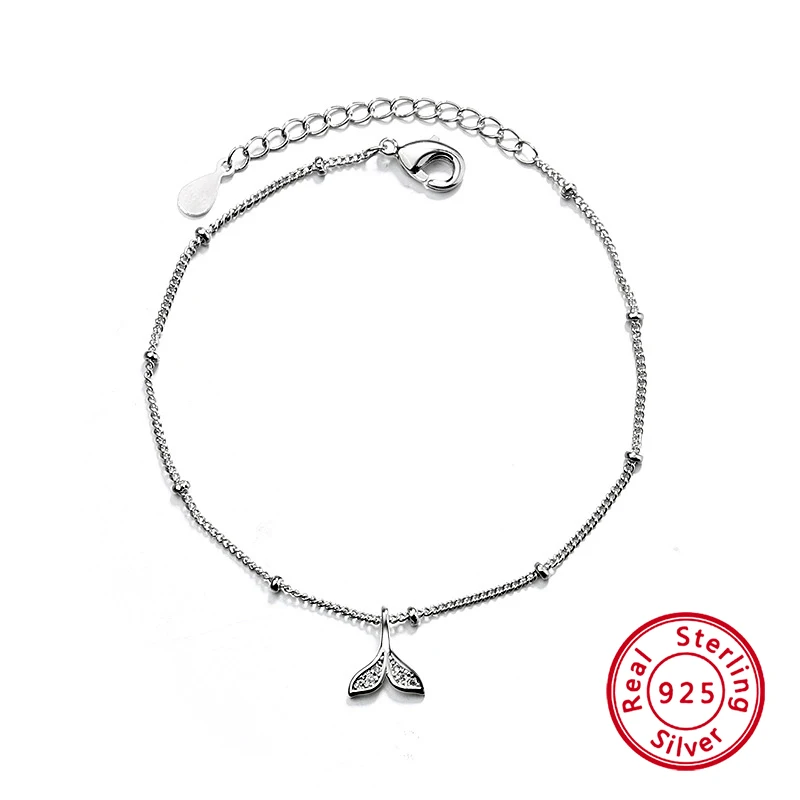 

Charm Romantic Mermaid Minimalist Adjuestable Size Silver 925 Bracelet for Women Fashion Luxury Fine Jewelry Bangle Gifts