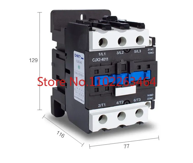 

AC contactor 40A CJX2-4011 380V 220V 110V 36V 24V one open and one close