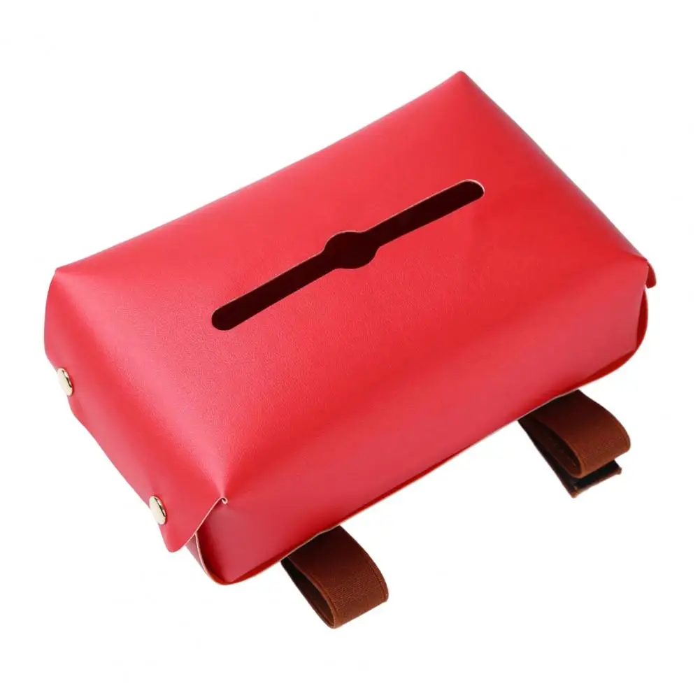 

Коробка для салфеток большой емкости, водонепроницаемая коробка для салфеток из искусственной кожи в салоне автомобиля, подвесной бумажны...