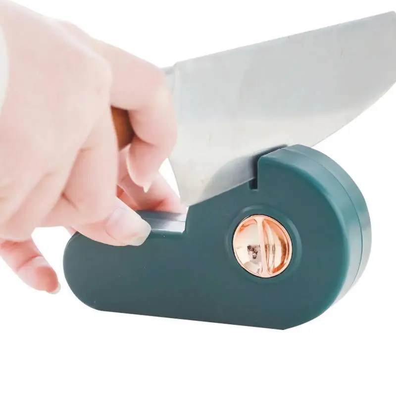 

Kitchen Sharpening Tools Knife Axe Multifunctional Rotatable Manual Sharp Small Axe And Knife Sharpener With Non-slip Fixed Base