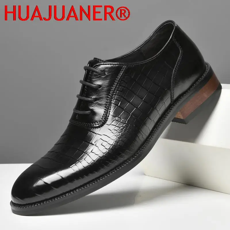 

Luxury Brand Men Casual Shoes Leather Oxford Dress Shoes Male Genuine Leather Gentleman Luxe Handmade Footwear for Men's Shoes
