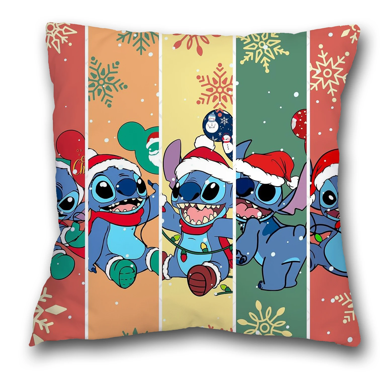 2024 Рождественская новая аниме Disney Stitch мультяшная серия наволочка 45 × см нежная