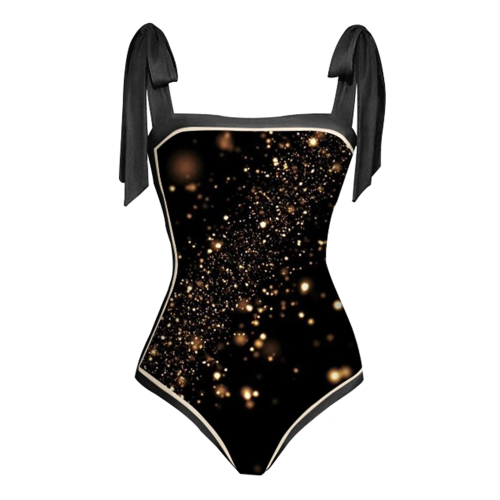 Женский слитный купальник с квадратным вырезом модное облегающее элегантное