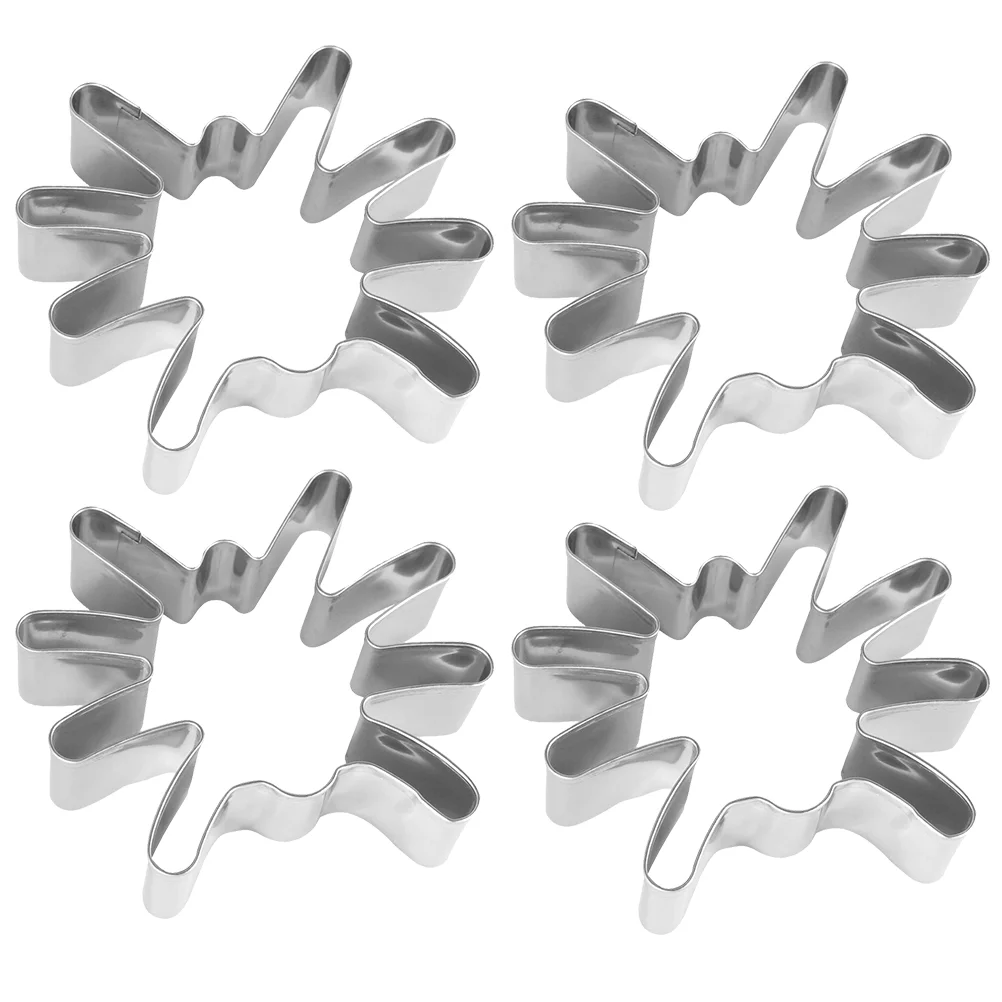 

4pcs Stainless Steel Cookie Party Supplies Bread Sandwich Cookie Shape