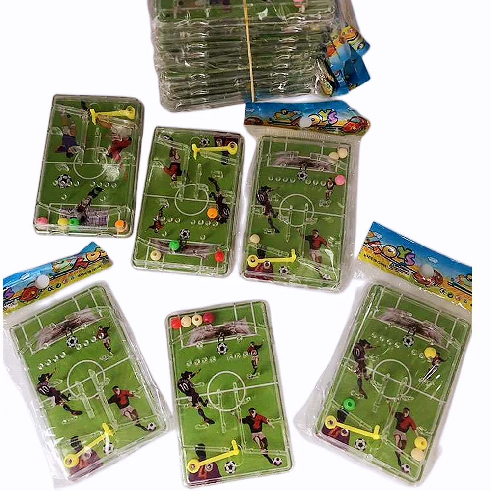 

12 PCS Party Favor Pinball Game Board Football Field Shooting Pattern Kid Palm Top Toy Birthday Goodie Bag Giveaway Boy Girl