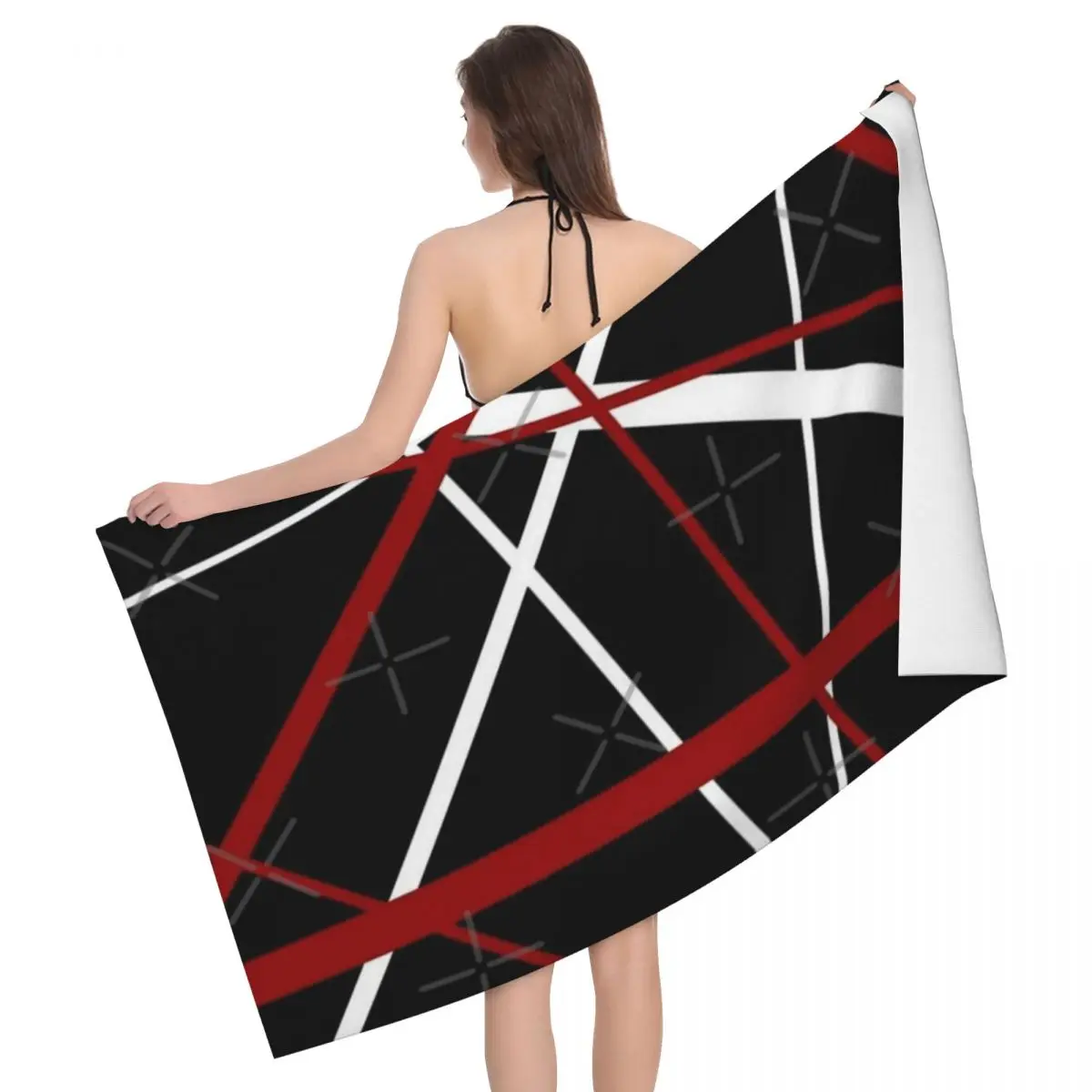 

Мягкое банное полотенце 80x130 см The Dark Lines для пляжа, отличный подарок