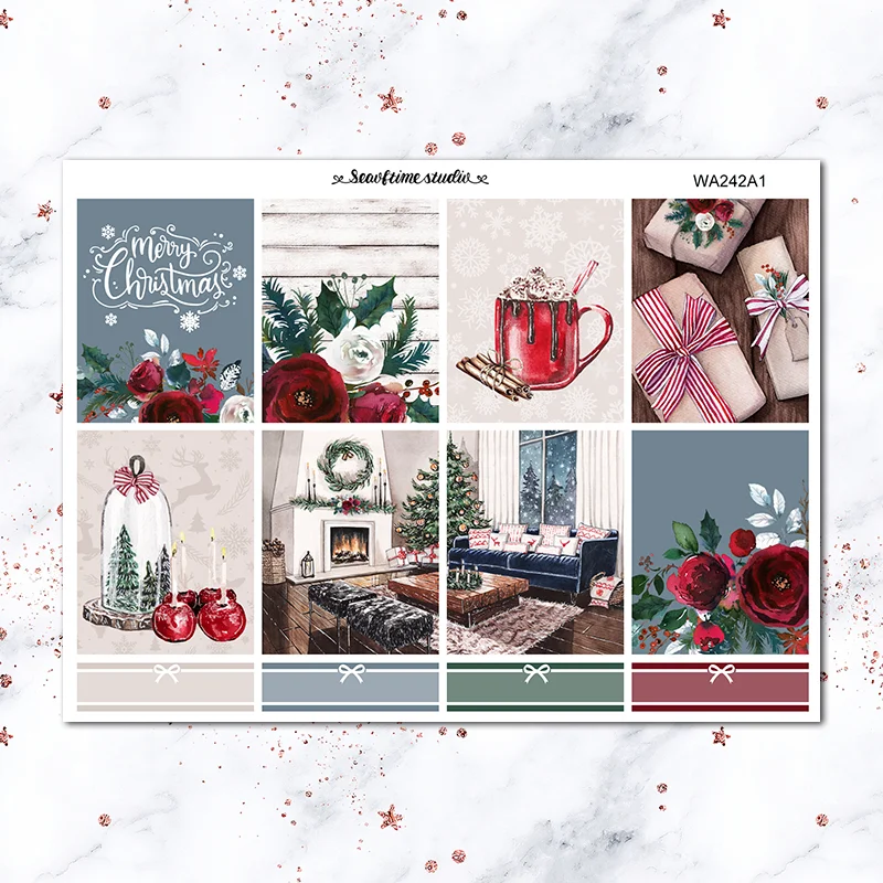 

Симпатичная наклейка, Рождественская ночь, фотография, ярлык, декоративная наклейка, DIY дневник, Эрин, детские шорты