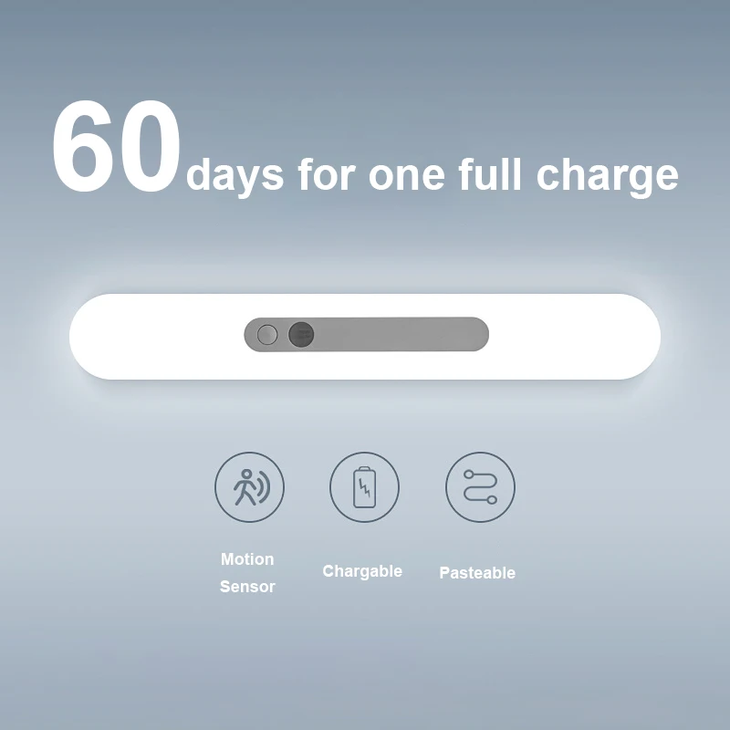 led touch sensor night light flashlight magnetic wall lamp usb charged portable dimming night lamp for kitchen cabinet wardrobe free global shipping