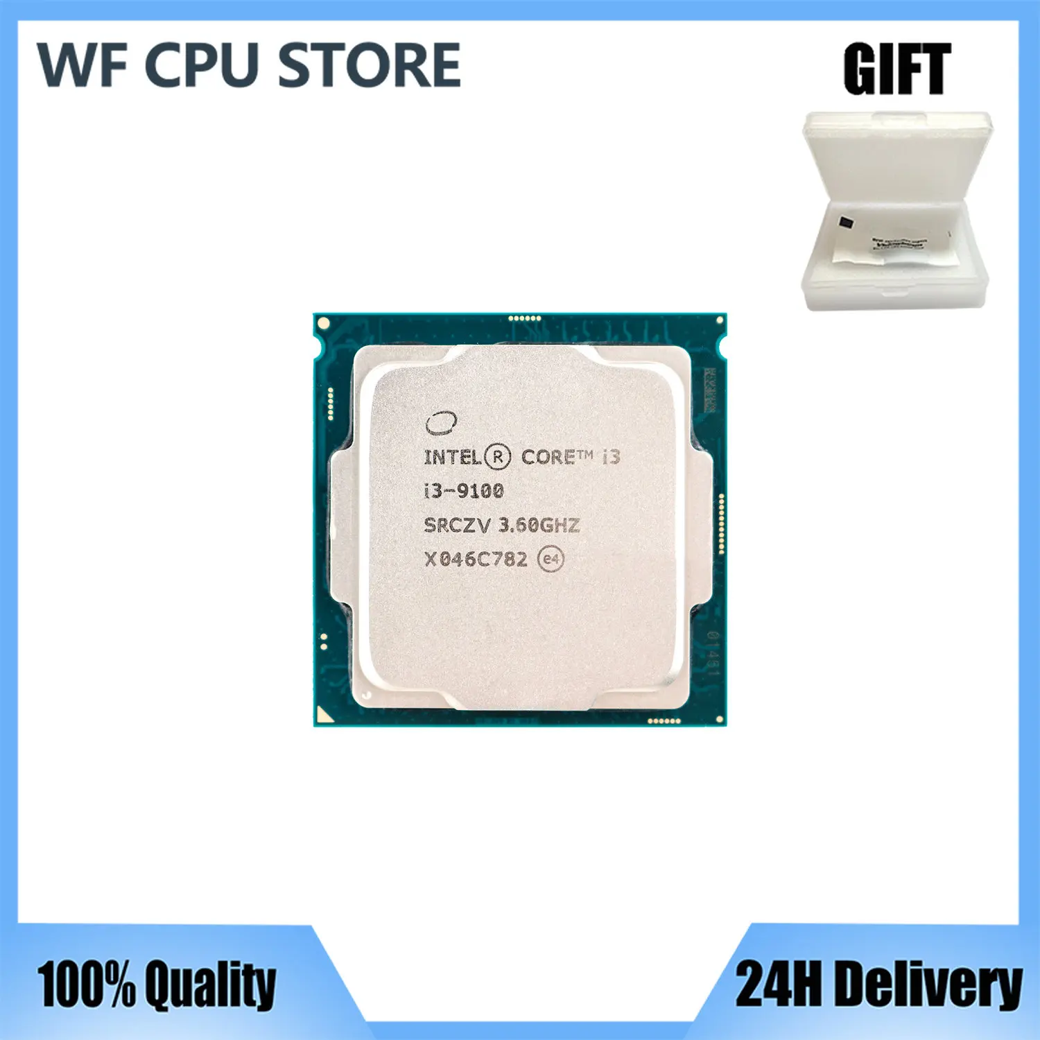 

Процессор Intel Core i3 9100 3,6 ГГц четырехъядерный четырехпоточный процессор 65 Вт 6 Мб Процессор LGA 1151