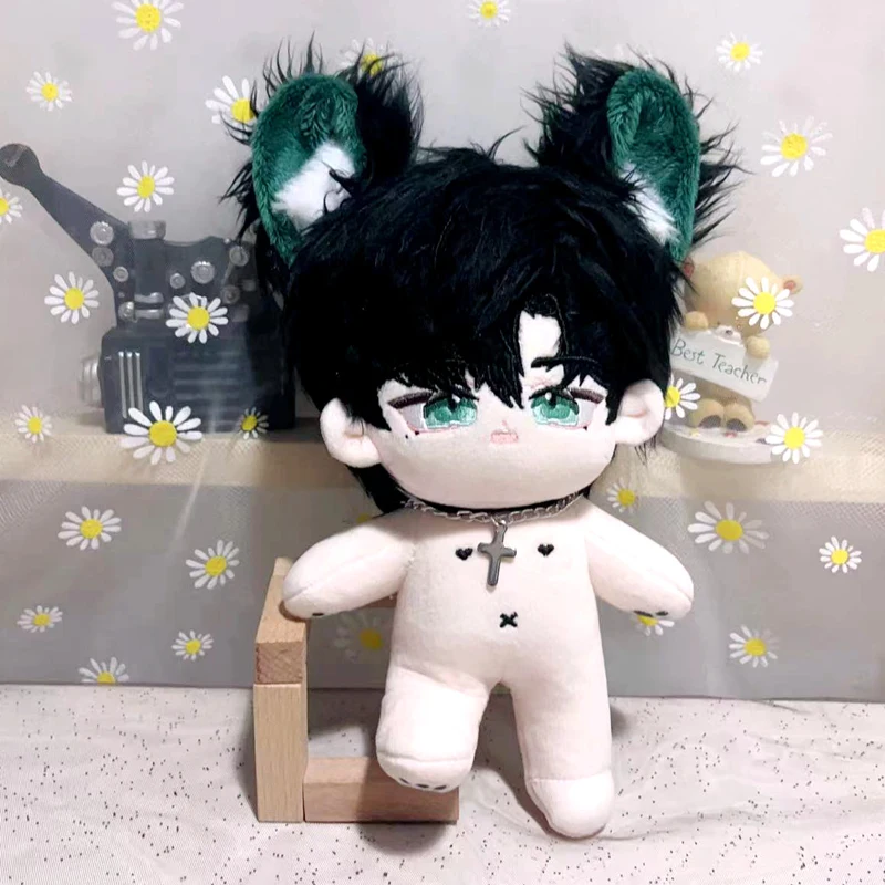 

20cm Anime Game Light and Night Osborn Monster Ears Plush Stuffed Doll Body Dress Up Clothes Costume Toy Pillow Christmas Gift