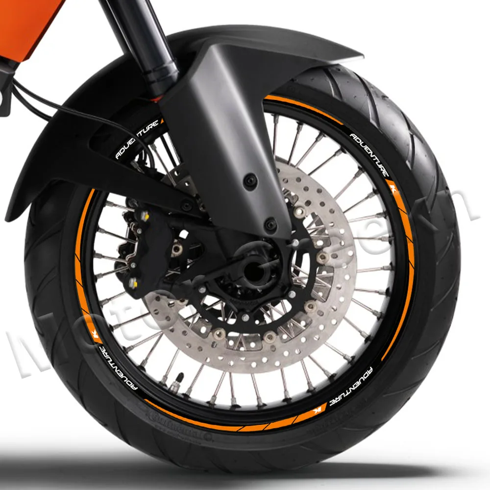 For KTM SUPER 1290 ADVENTURE Adv 390 690 790 990 1050 1090 1190 1090 Motorcycle wheel Sticker Rim Stripe Decal Accessories