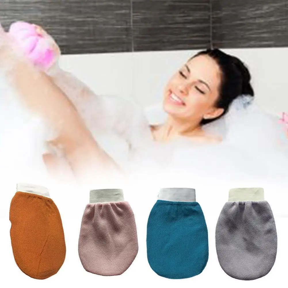 

100 шт., высококачественные черные отшелушивающие перчатки для душа