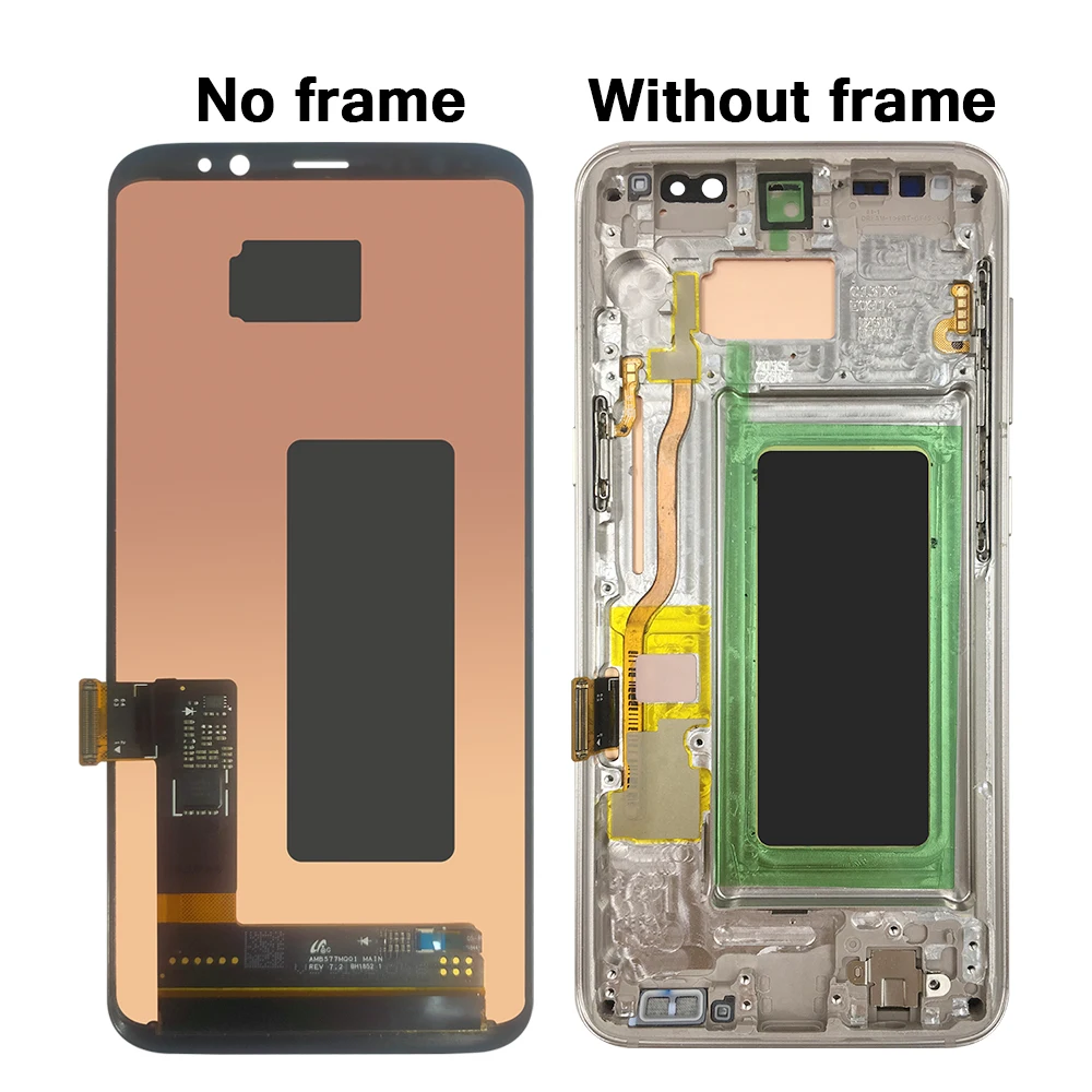 OKANFU New Original LCD For Samsung Galaxy S8 G950F G950FD G9500 G950U LCD Display Touch Screen Digitizer Assembly Free Shipping enlarge