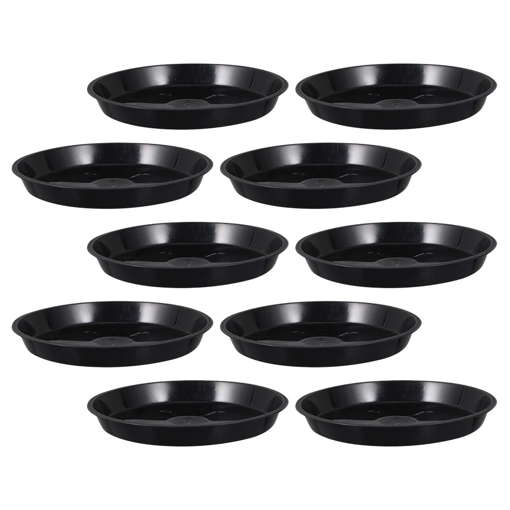 

10 Pcs Planter Tray Drainage Potted Plants Flower Saucers Plate House Large Drip Trays