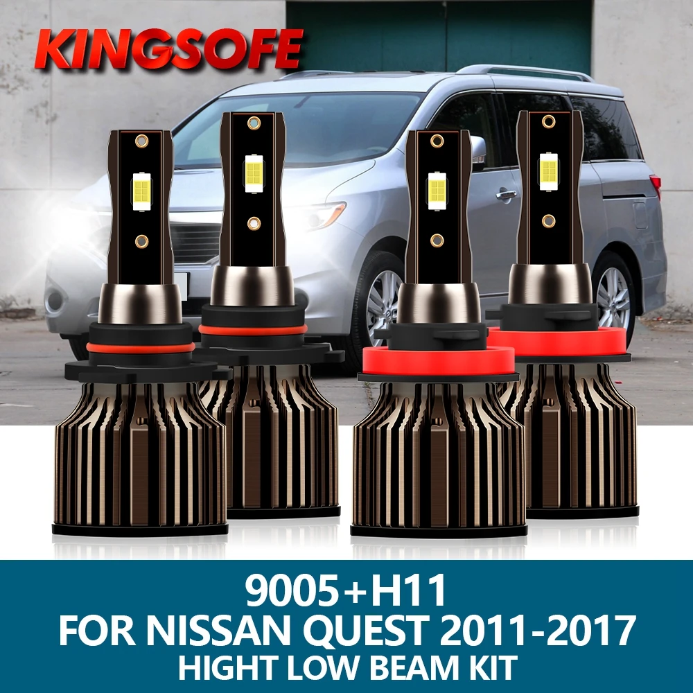 

4 шт., автомобильные лампы для Nissan Quest 9005-100, 6500 лм
