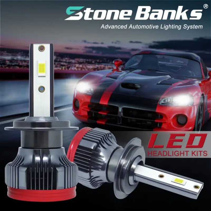 

2PCS New F1 Car Headlight H7 Led Auto Fog Light Bulb 6000K White Lights Plug And Play Headlamp Car Accessories