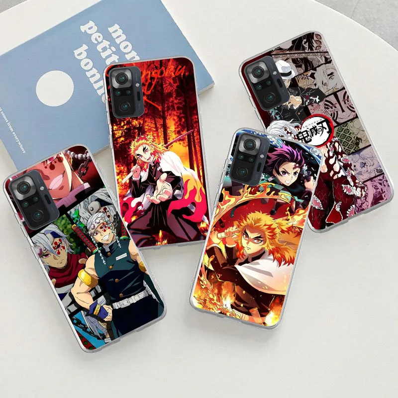 HZ-20 Demon Slayer Soft чехол для Tecno Pova 2 3 4 Neo Camon 15 16 17 17P 18 18T 18P 18i 19 Premier Pro