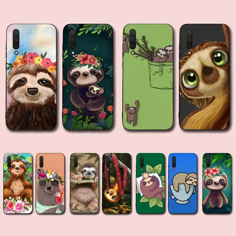 

Cartoon animal sloth Phone Case for Xiaomi mi 5 6 8 9 10 lite pro SE Mix 2s 3 F1 Max2 3