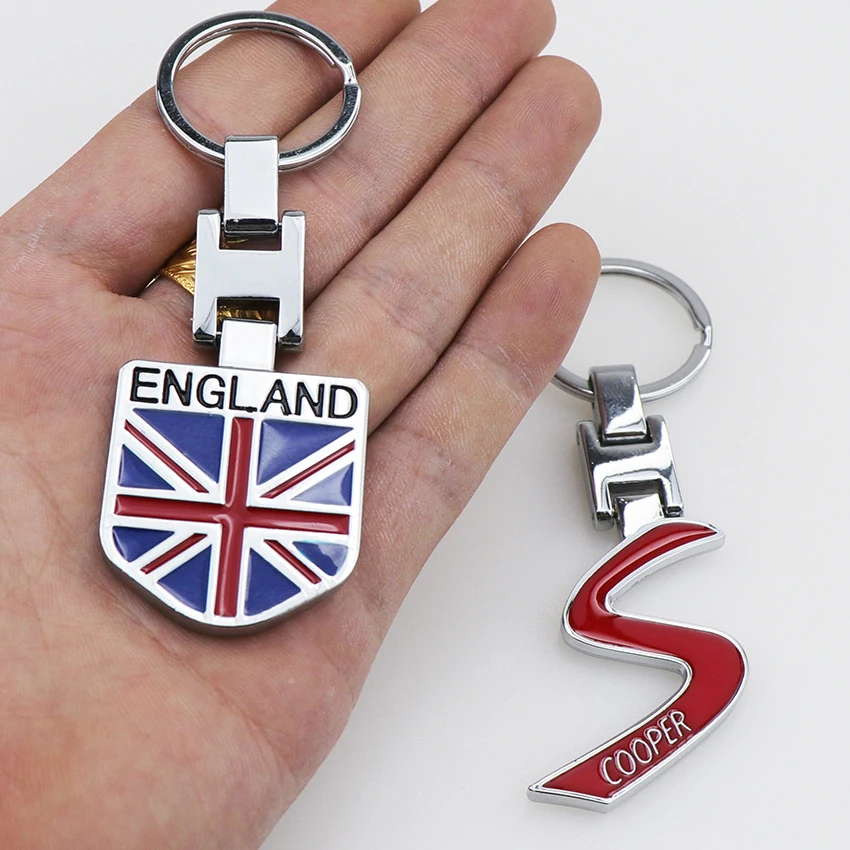 

3D Metal Emblem Car Keychain Key Ring For Mini Cooper S JCW Countryman R56 R55 R60 R61 F55 F56 F54 F60 Decoration Accessories