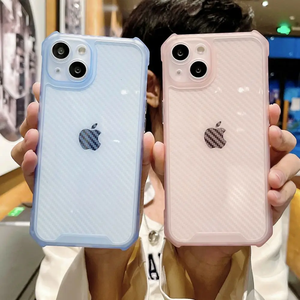 

Прозрачный матовый твиловый противоударный чехол для iPhone 13 12 11 Pro Max X XR XS MAX 7 8 Plus, однотонный силиконовый мягкий чехол