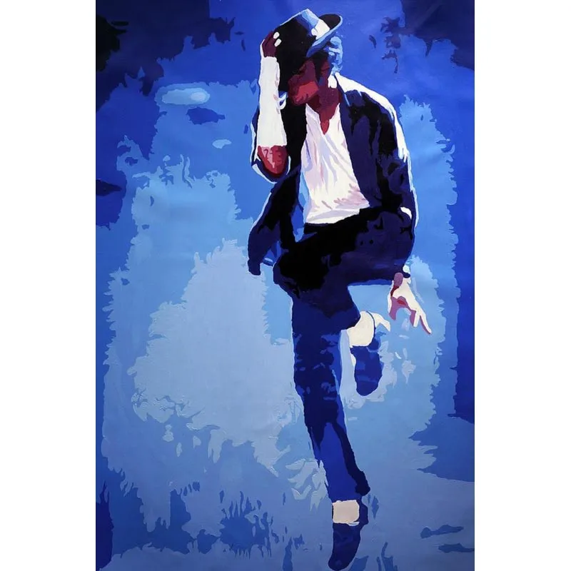 

Pop Art - Micheal Jackson Poster Canvas Fabric Poster Printing Wall Pictures Home Decor Background Wall Decoration 0314