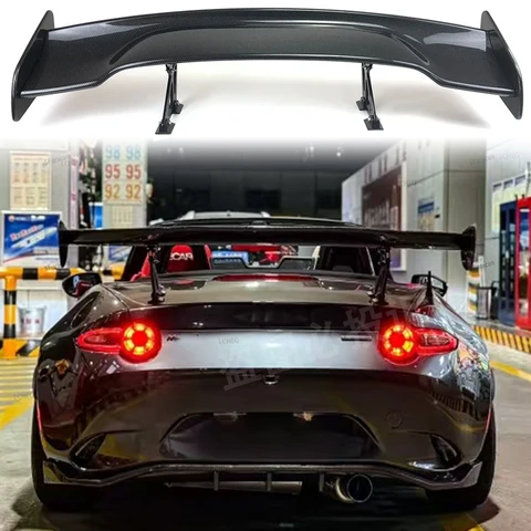 Подходит для Mazda Miata MX5 GT 2009-2024 годов, задний спойлер багажника, крыло, комплект кузова из углеродного волокна, аксессуары для задней двери автомобиля
