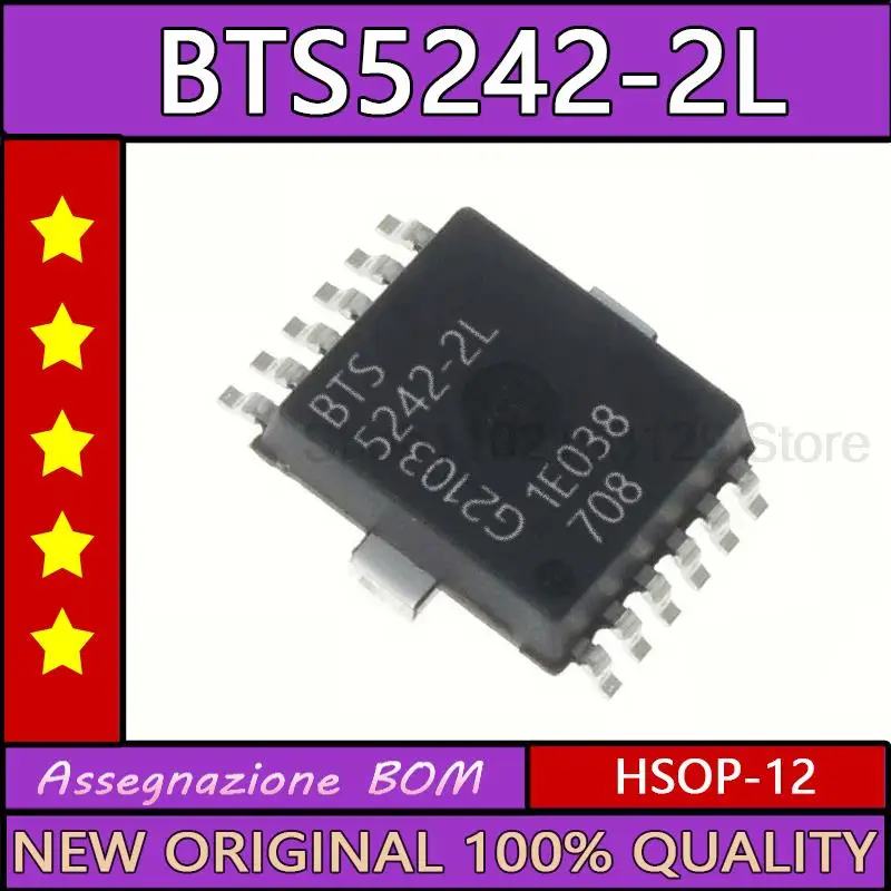 

10PCS BTS5242-2L 5242-2L BTS 5242-2L HSOP-12 New original ic chip In stock
