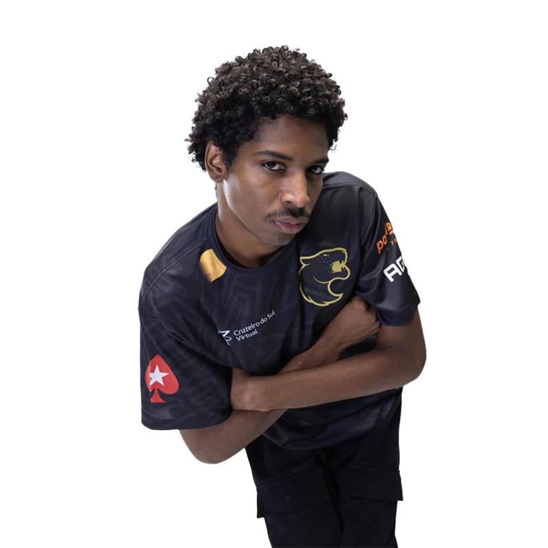 Футболка с коротким рукавом для мужчин и женщин Бразилия FURIA Черная пантера 2024