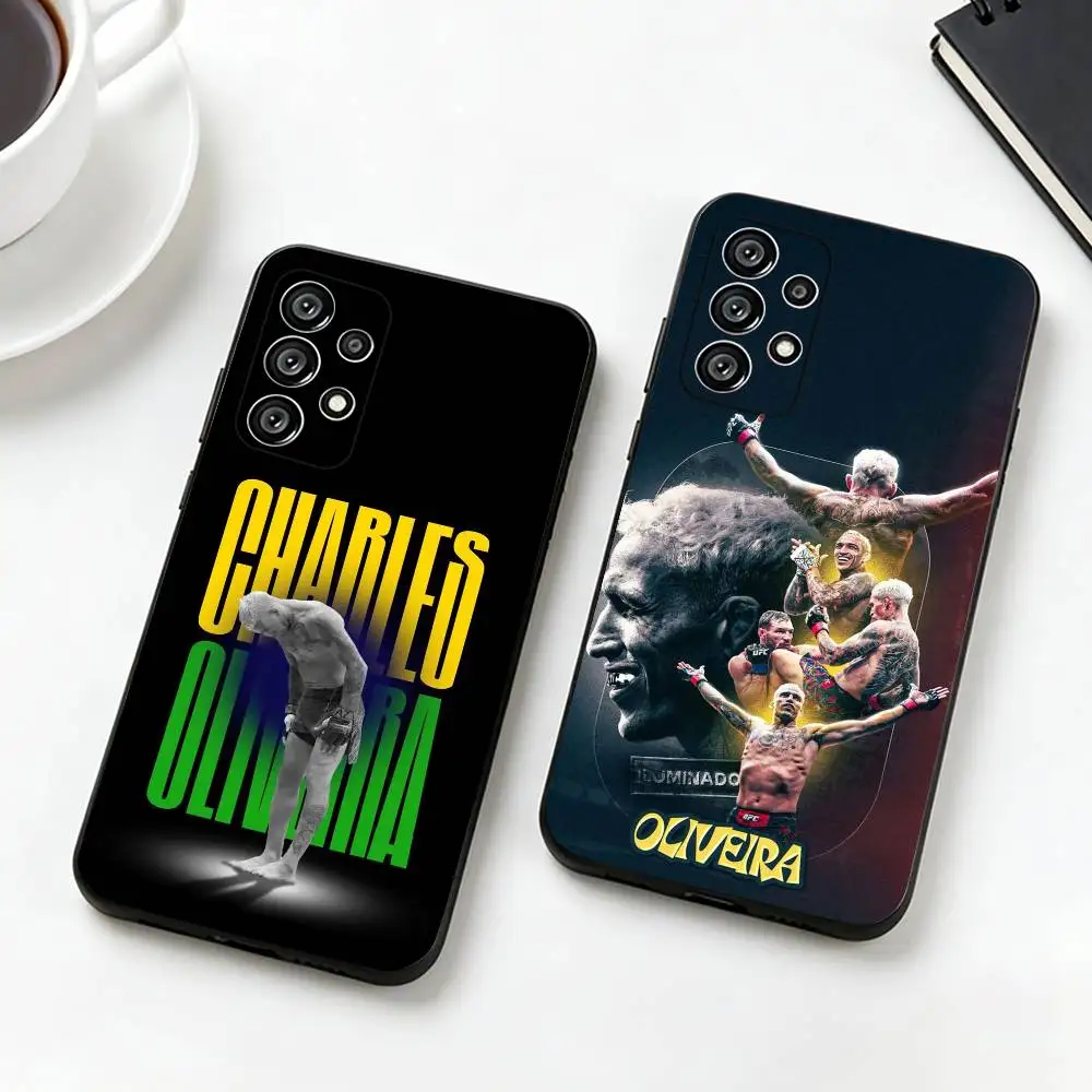 Фото Чехол для телефона U-UFC Charles Oliveira, черный, силиконовый, мягкий, для Samsung S25, S24, S21, S22, S23, S30, Ultra, S20, Plus, FE, Lite №1