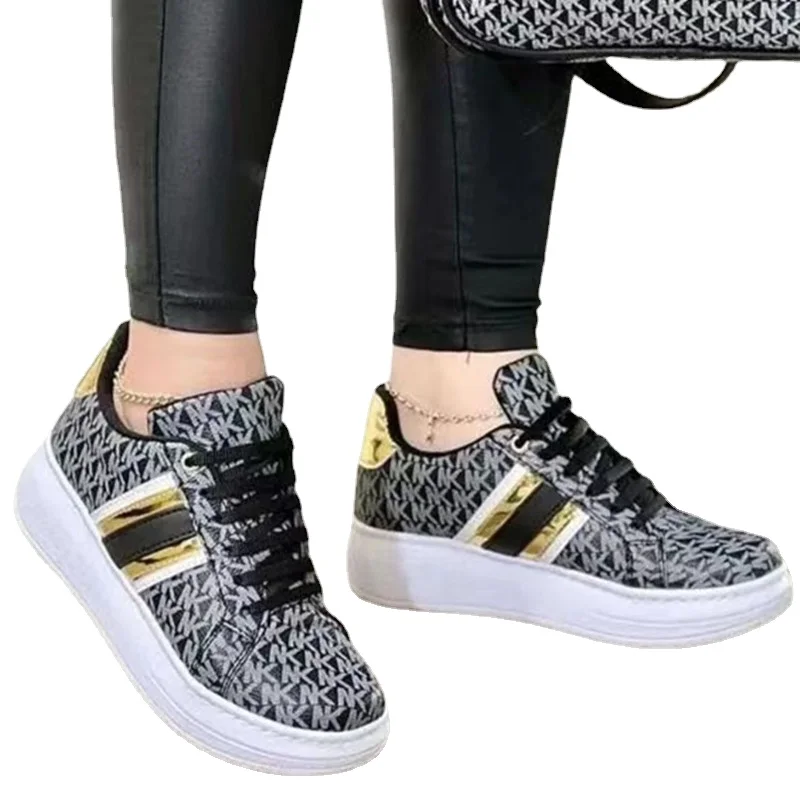 Women Platform Sneakers Lace-Up Breathable Sports Shoes Casual Platform Female Footwear Ladies Vulcanized Shoes Zapatillas